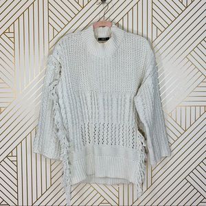 SHEIN Ivory Fringe Sweater